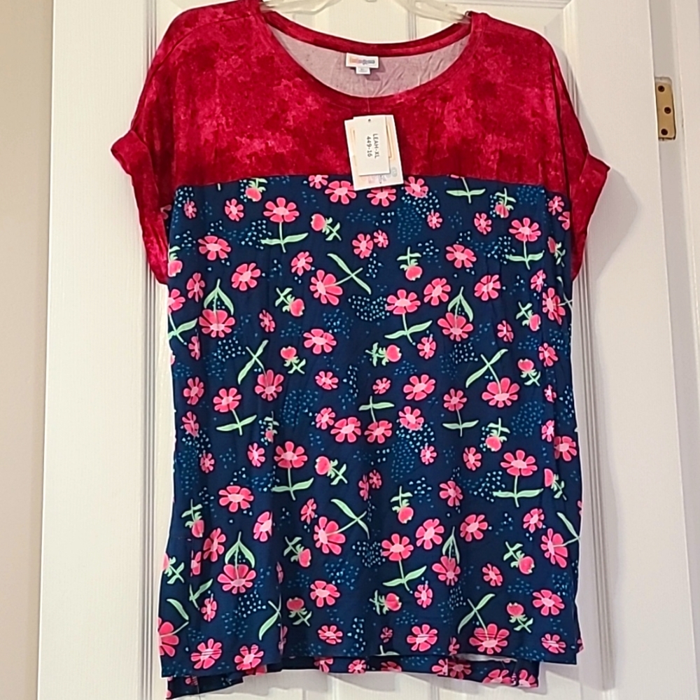 LuLaRoe Leah Shirt XL NWT
